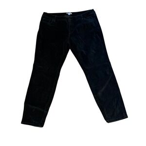 Garnet Hill Forest Green Velvet Pants Women's Size 12 Petite